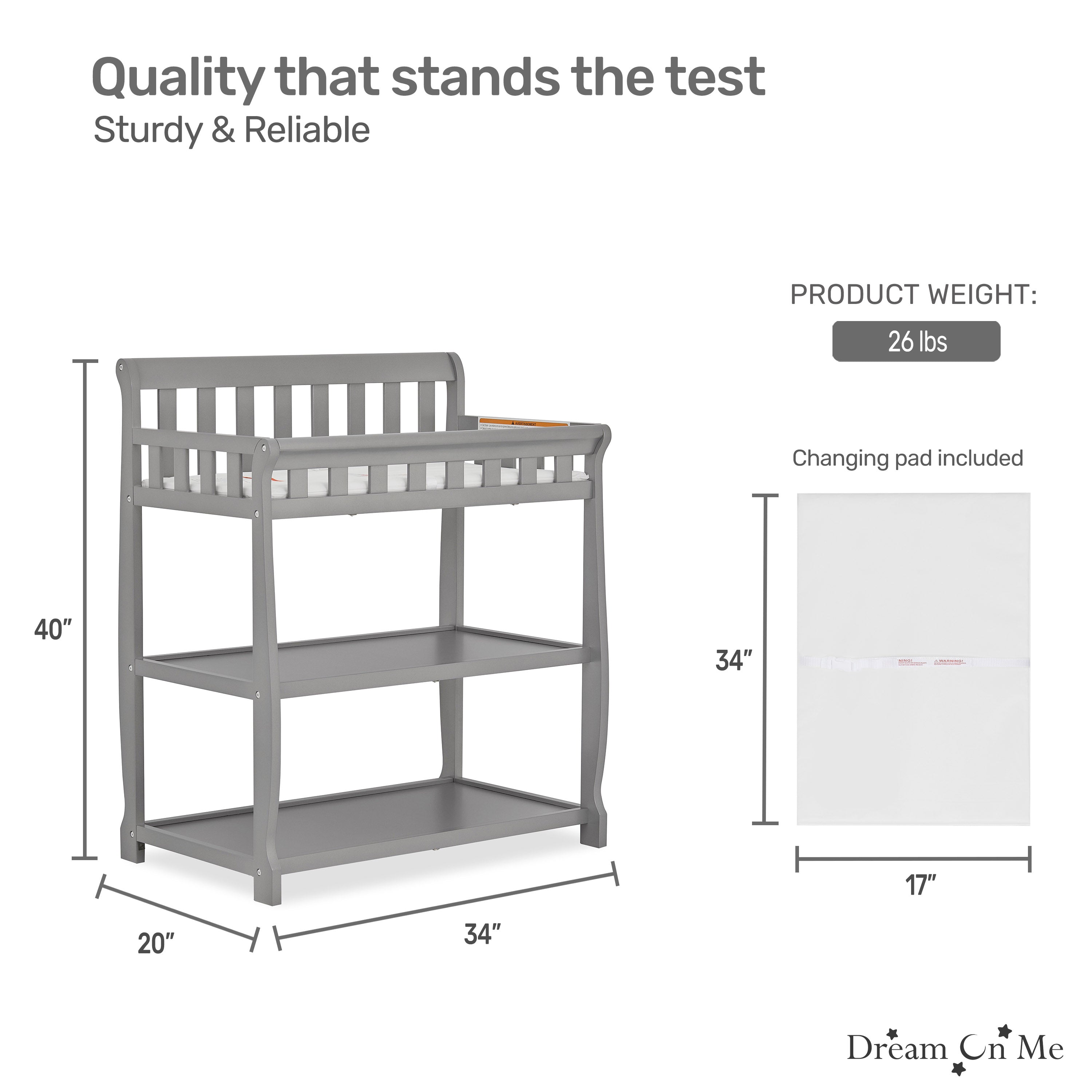 Dream On Me Ashton Changing table