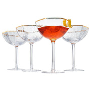 Khen Vintage Champagne Cocktail Glasses - Set of 4