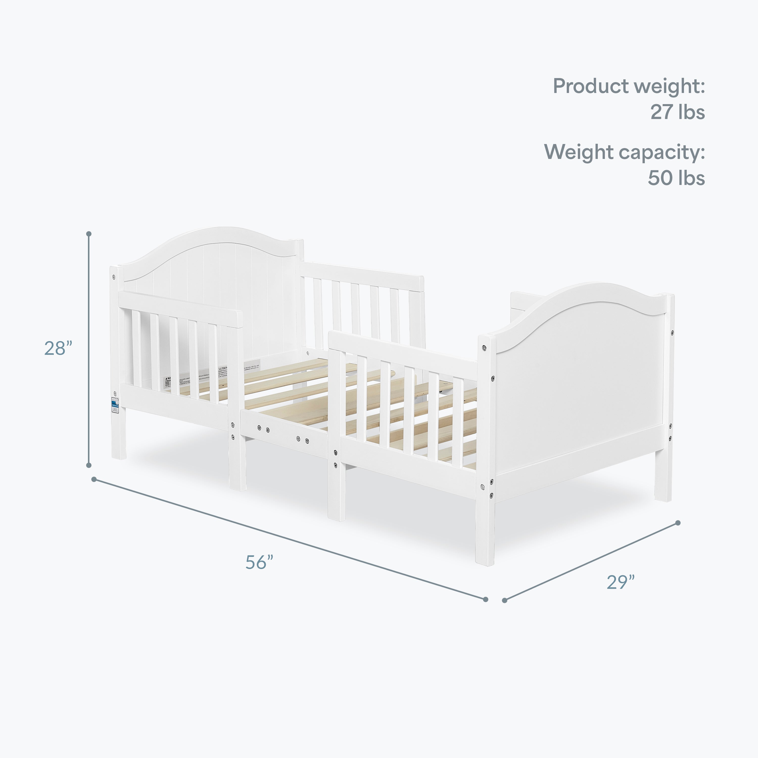 Dream On Me Portland 3 In 1 Convertible Toddler Bed