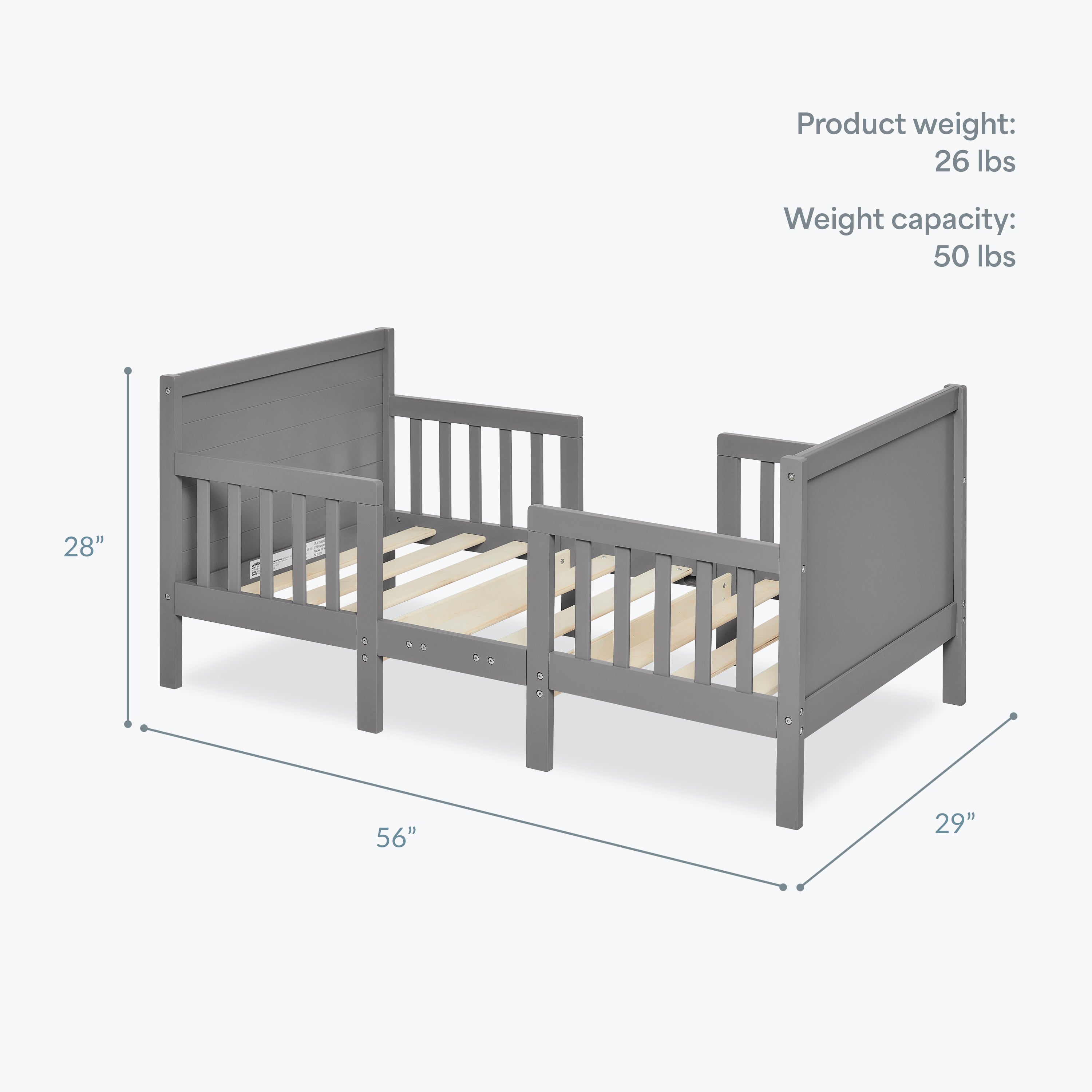 Dream On Me Hudson 3 In 1 Convertible Toddler Bed