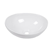 Oval Vessel Bathroom Sink - White by Couch