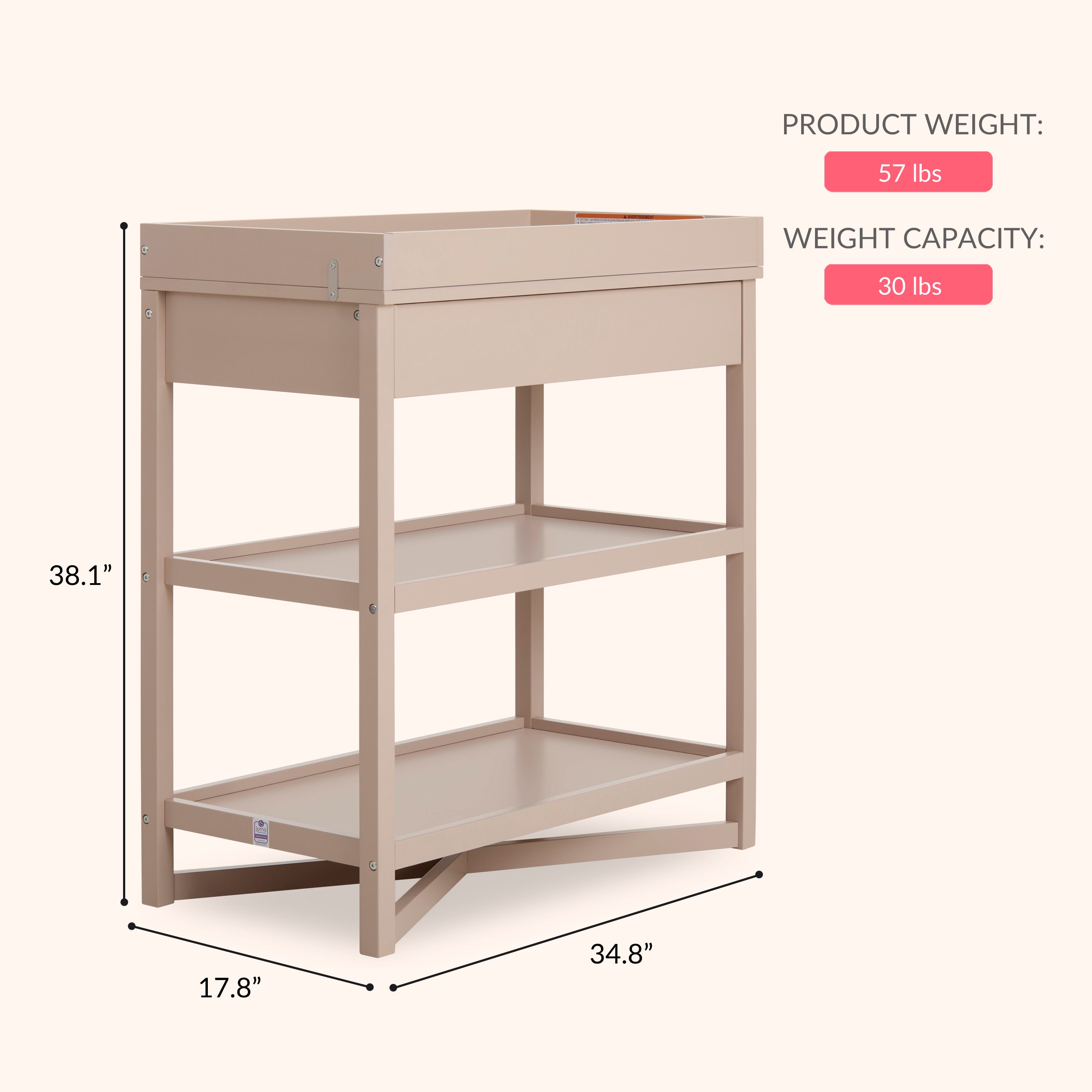 Dream On Me Owen Changing Table