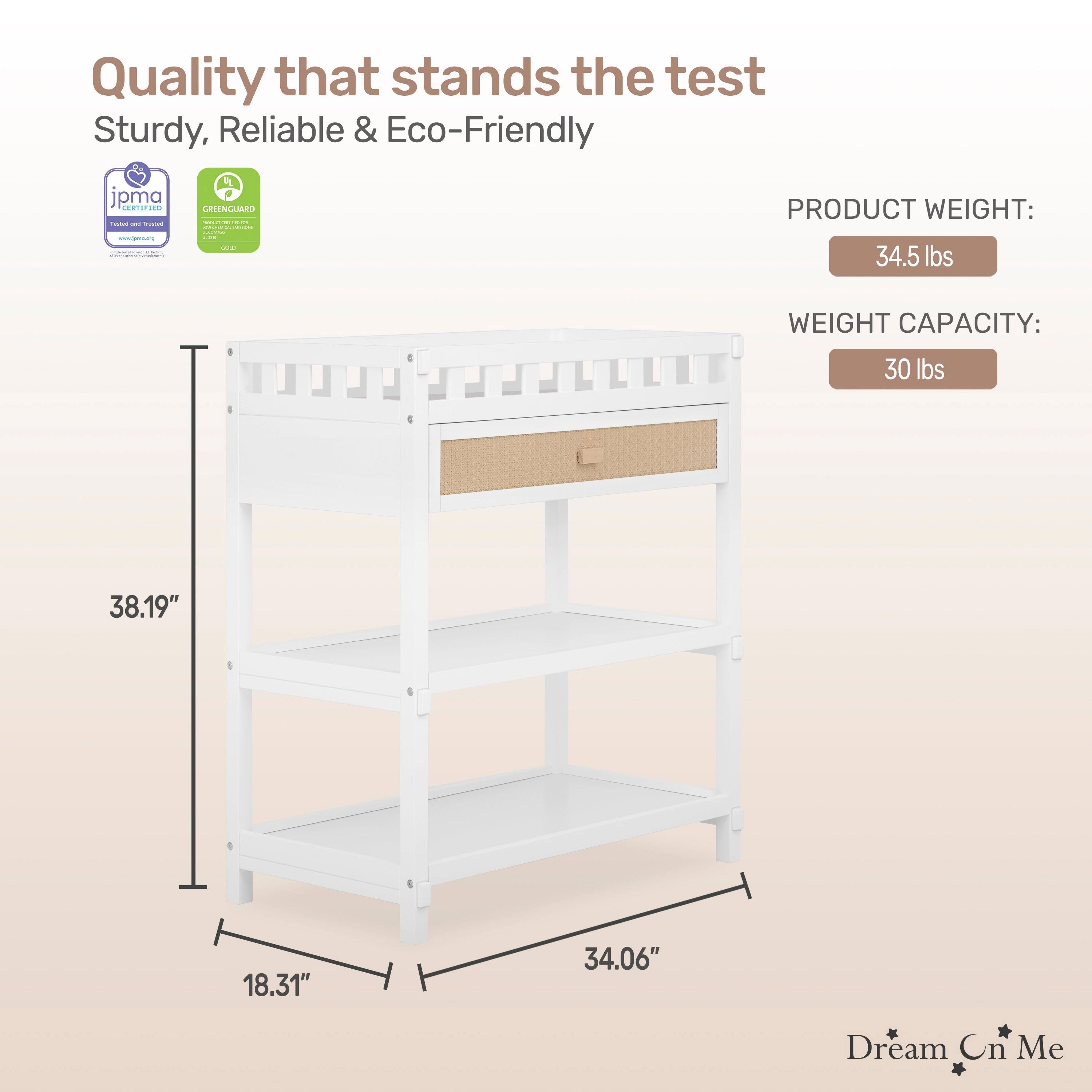 Dream On Me Doula Changing Table