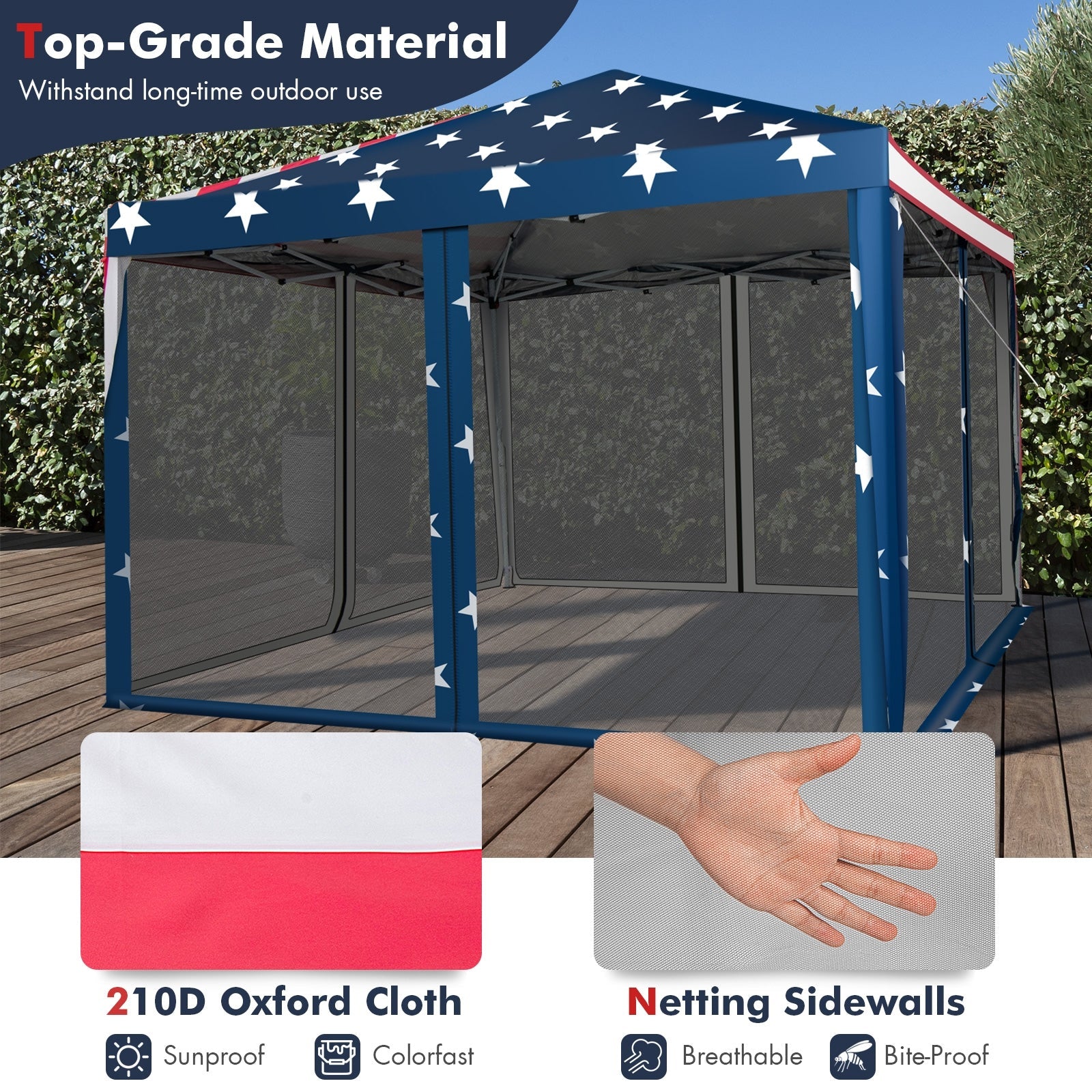 10 x 10 Feet Pop-up Canopy Tent, Gazebo, Canopy