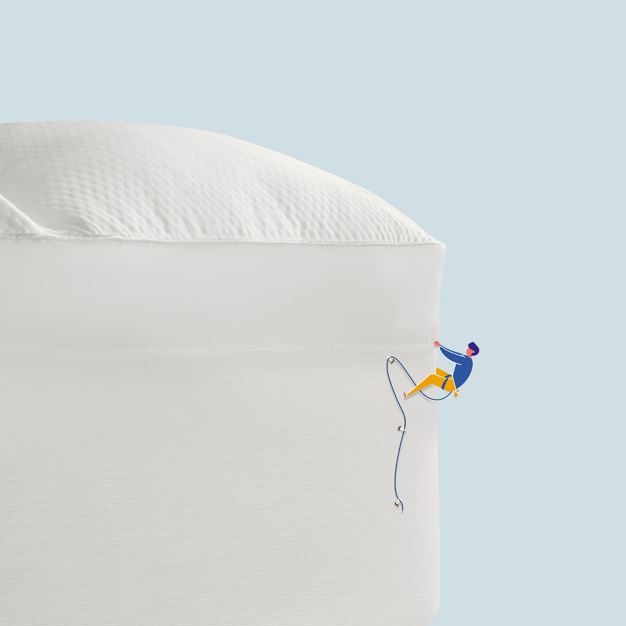 Extra Fluffy Mattress Pad Deep Pockets - White