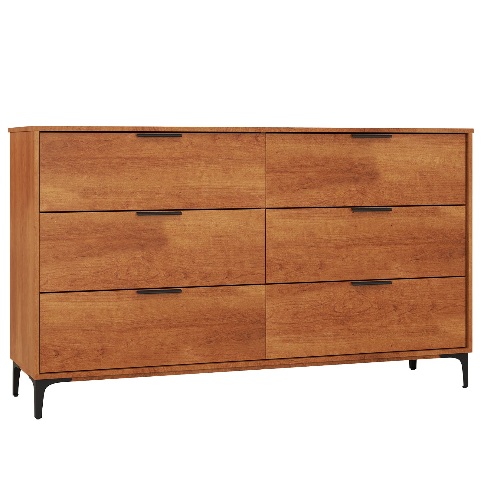6-Drawer Dresser with Interlock System - Cherry