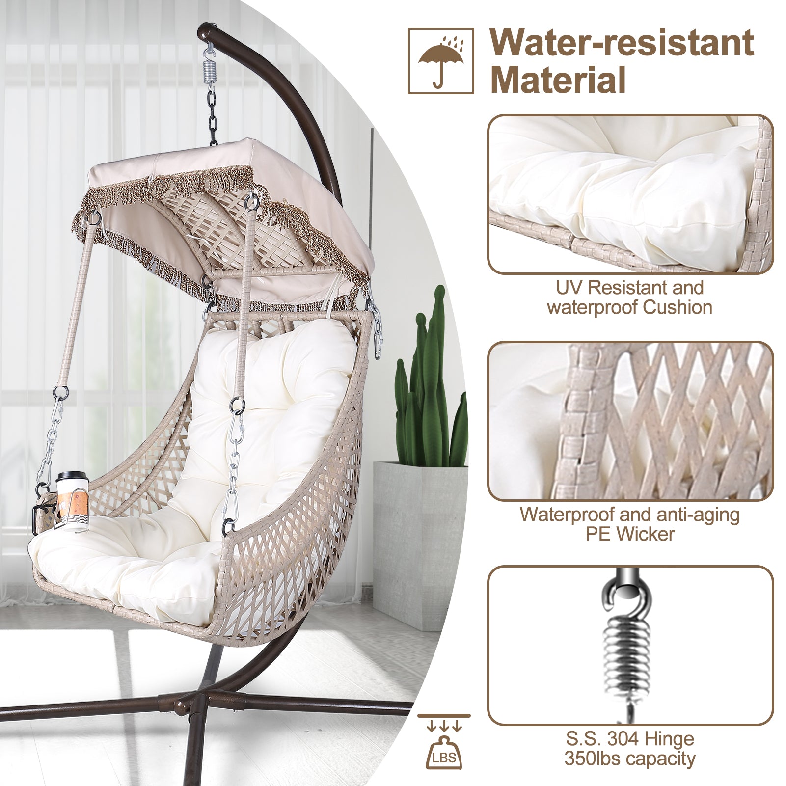 Swing Egg Chair with Stand