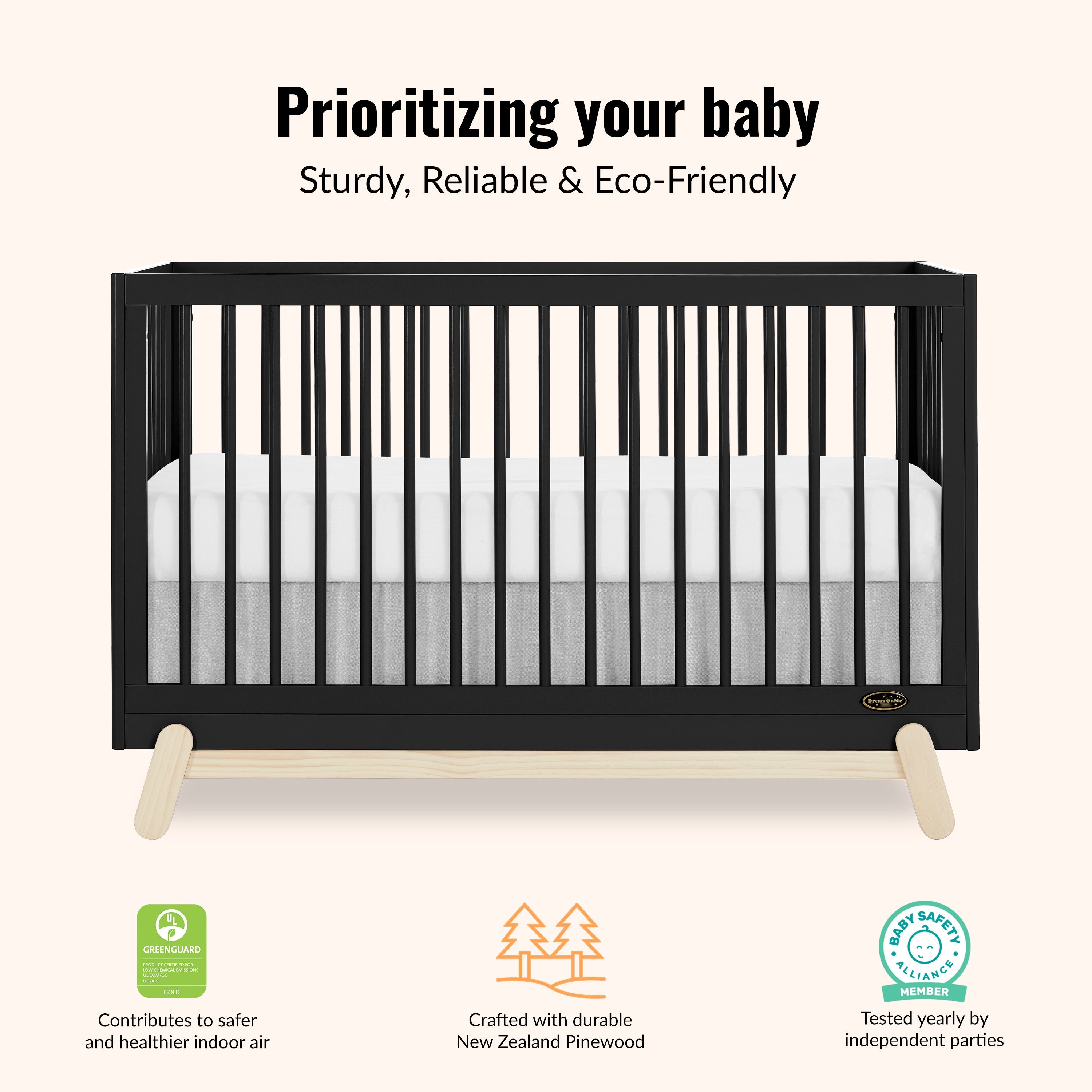 Dream On Me Hygge 5-in-1 Convertible Crib