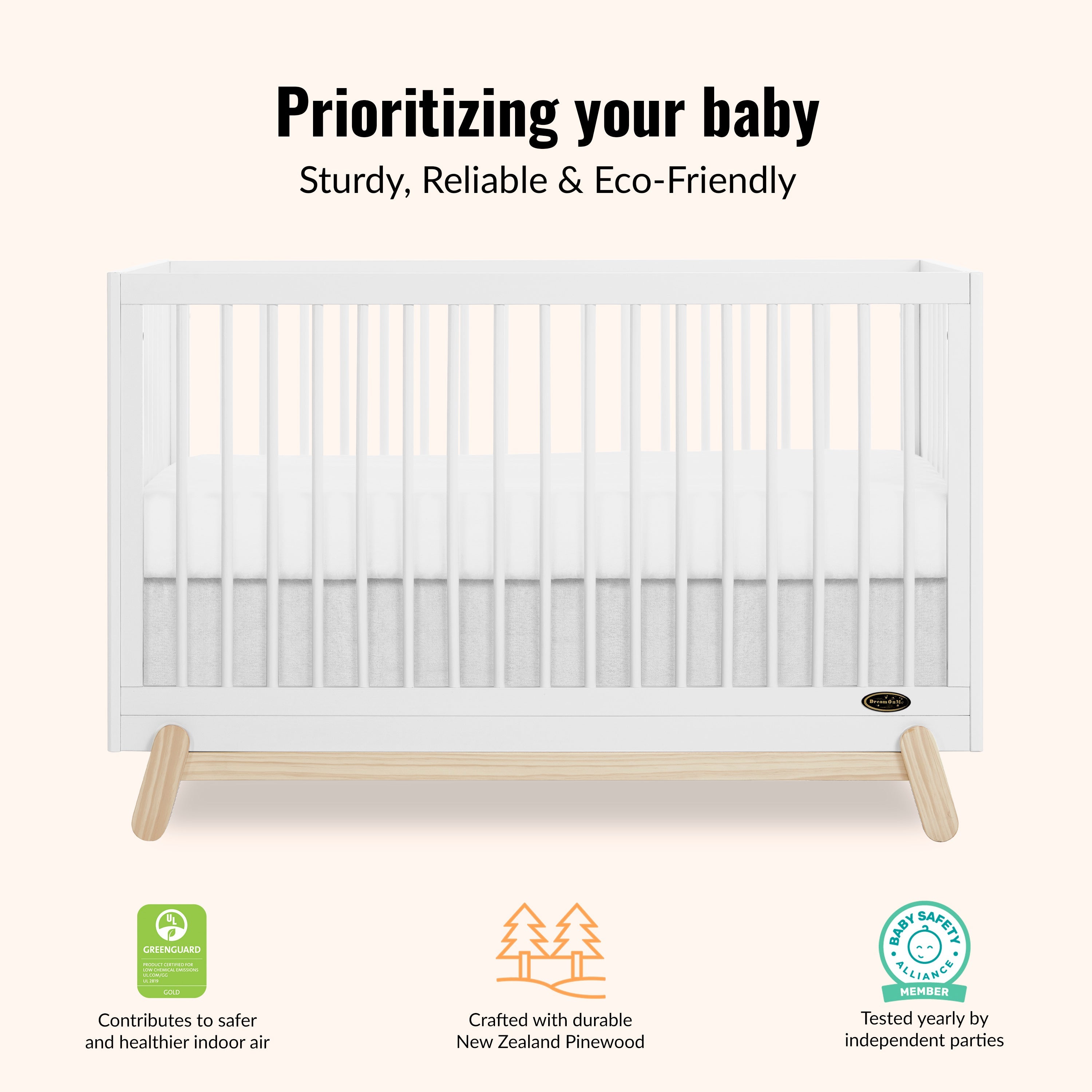 Dream On Me Hygge 5-in-1 Convertible Crib
