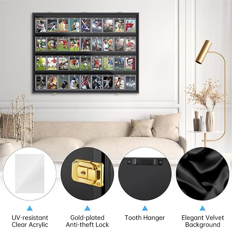 Large Sports Card Display Cases For Football, Basketball, Hockey cards