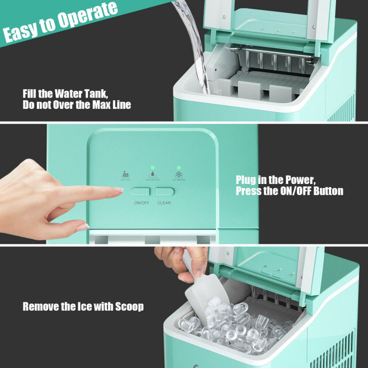Portable Ice Maker with Scoop