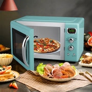 0.9 Cu.ft Retro Countertop Compact Microwave Oven - Green