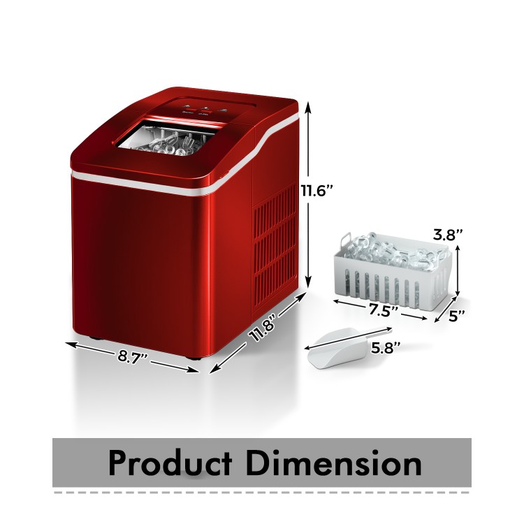 26lb Ice Maker with Scoop