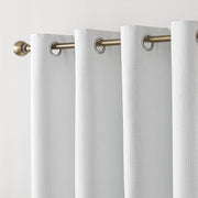 Blackout Curtains for Room Darkening Window Drapes with Rod Pocket 2 Panels Set-White