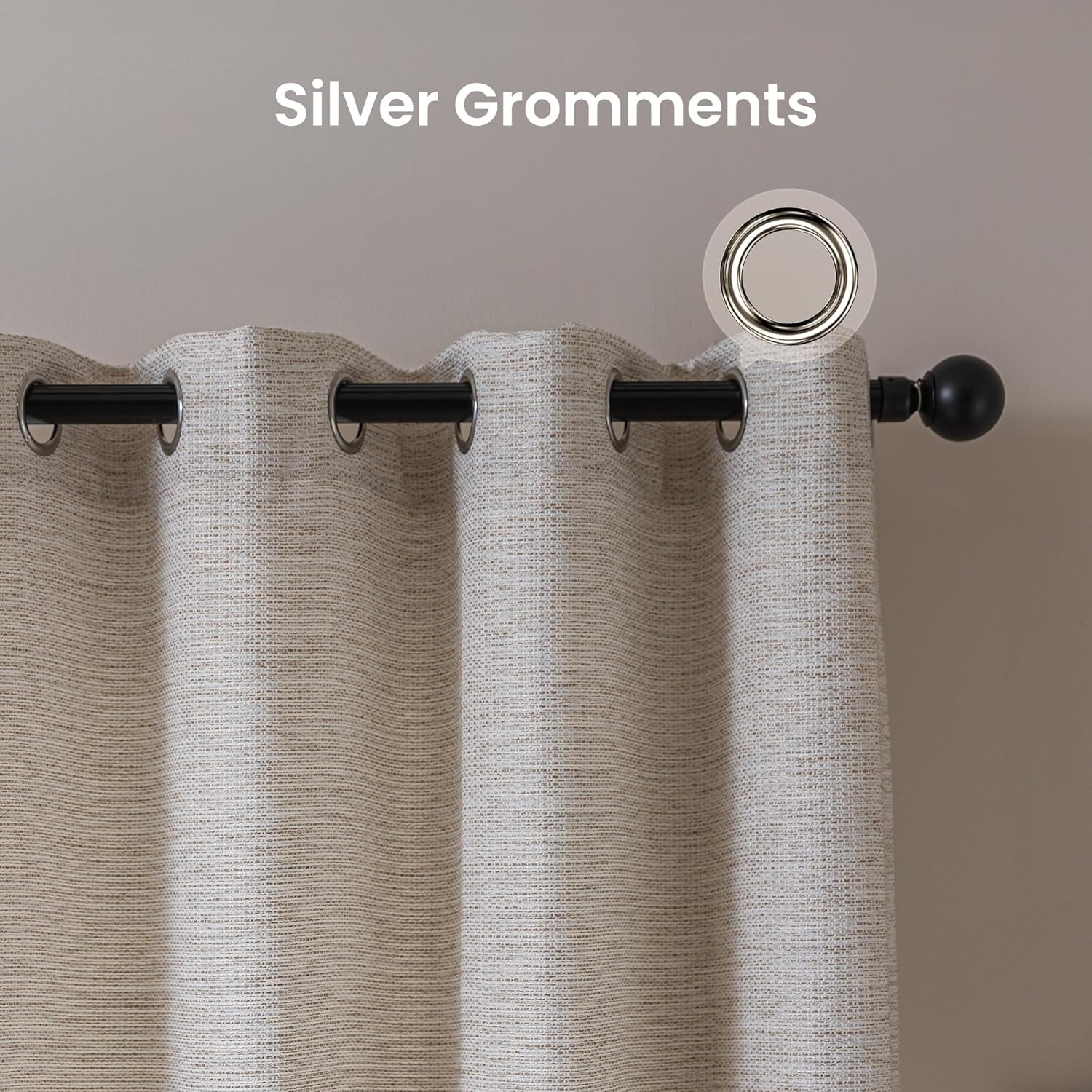 Semi-Blackout Curtains for Bedroom and Living Room