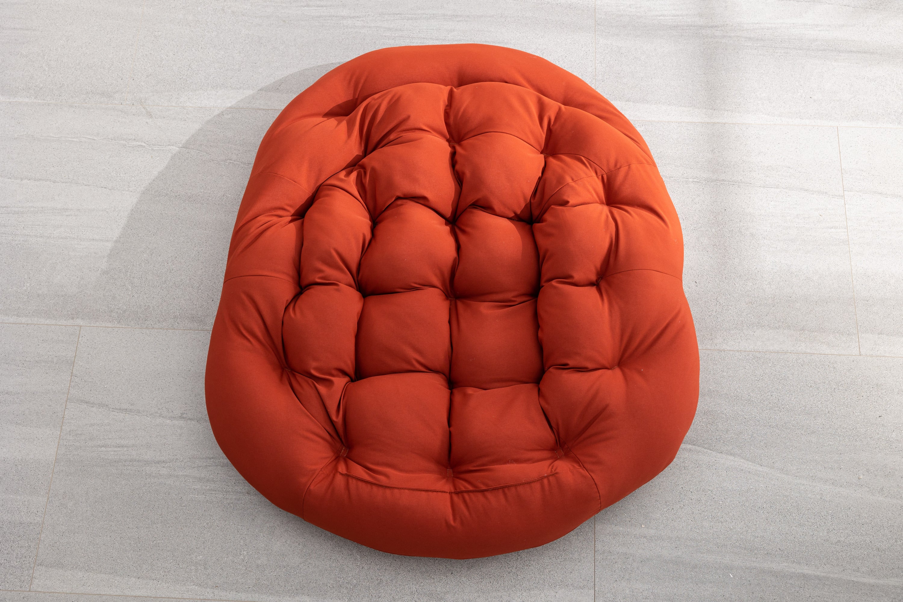 Outdoor Rattan Rocking Chair, Orange