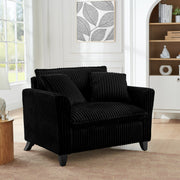 Lazy Sofa Chair with a Backrest - Black