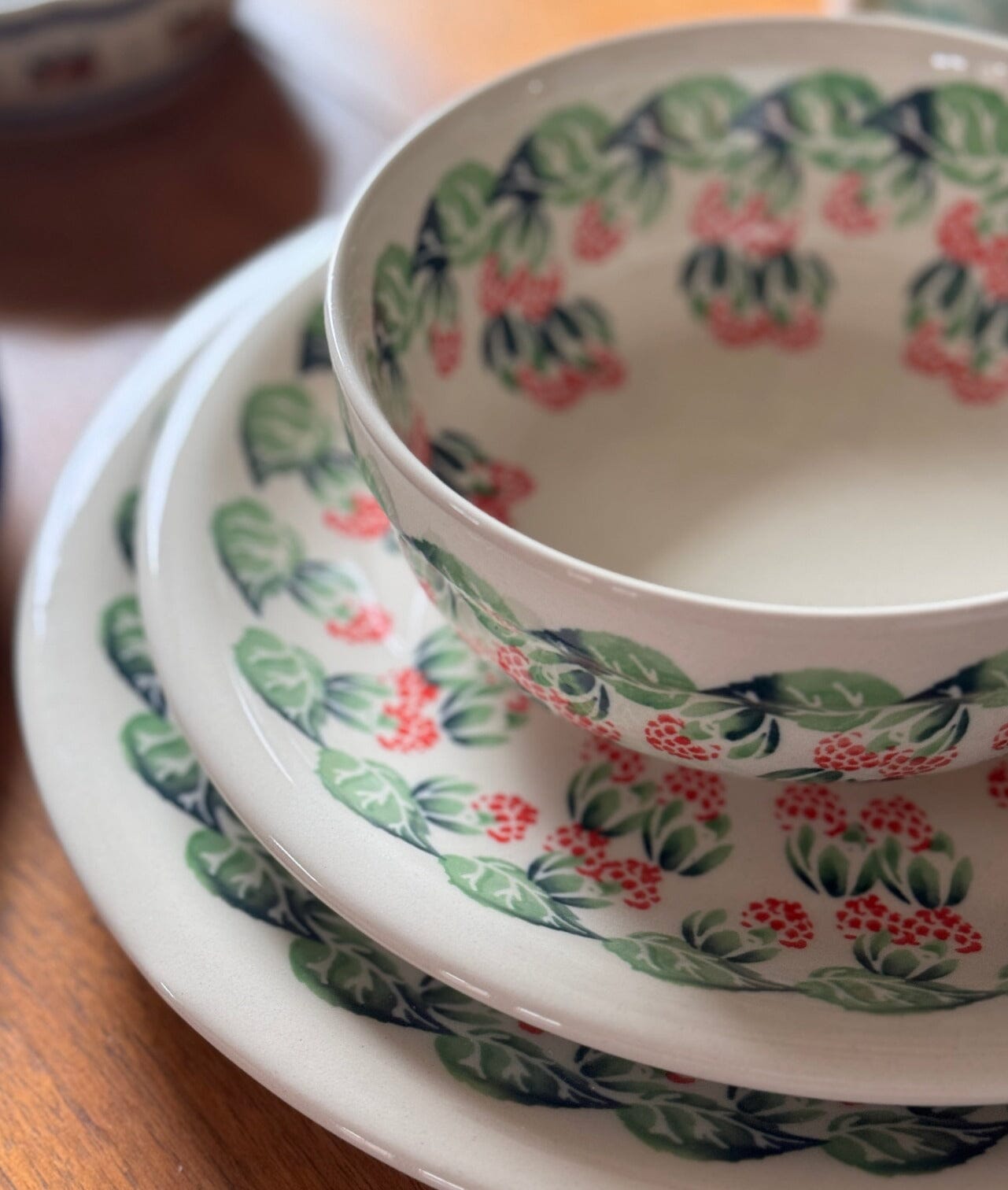 Plate, Round, Dinner, 10.75" Plate in "Raspberry Delight" by Zaklady | Y1014-D1170 by The Polish Pottery Outlet