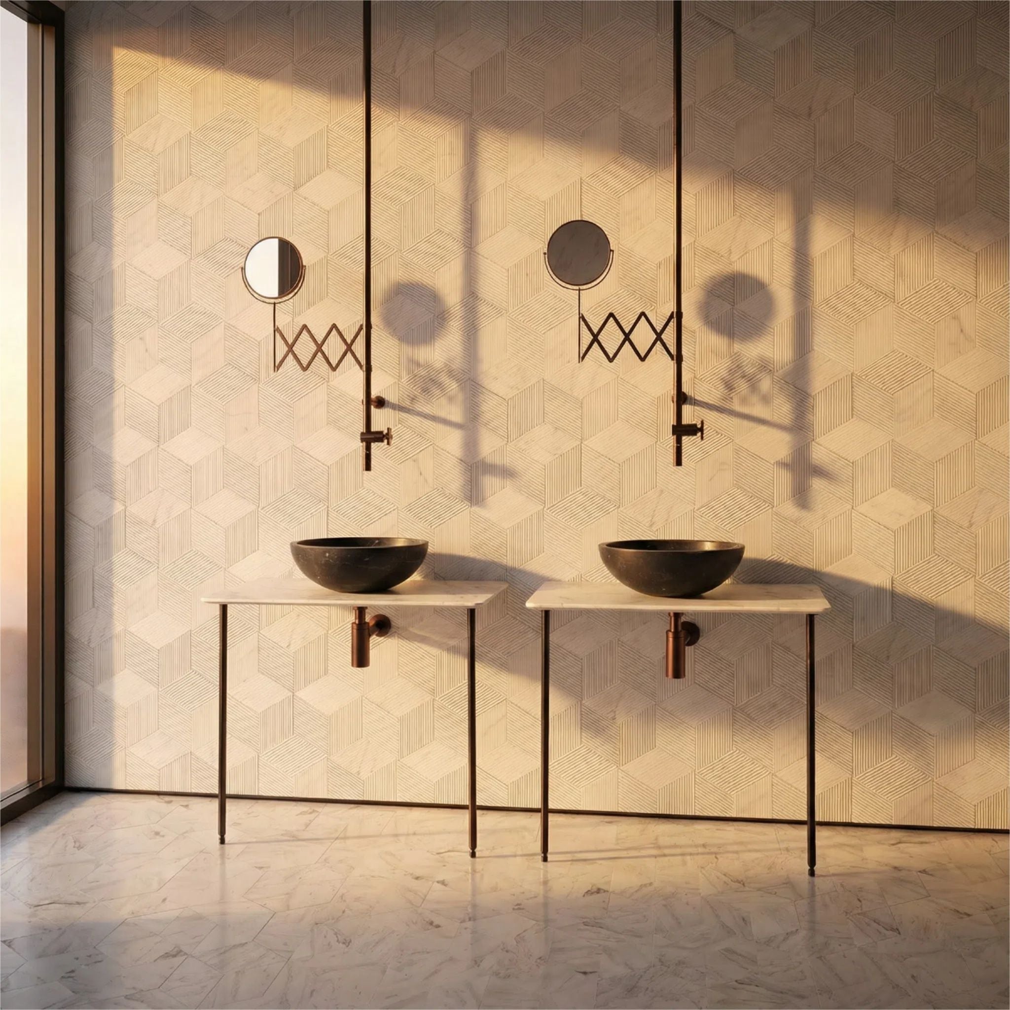 Bathroom Vessel Sink, Circular Design by Couch