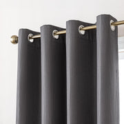 Blackout Curtains for Room Darkening Window Drapes with Rod Pocket 2 Panels Set-Dark Gray