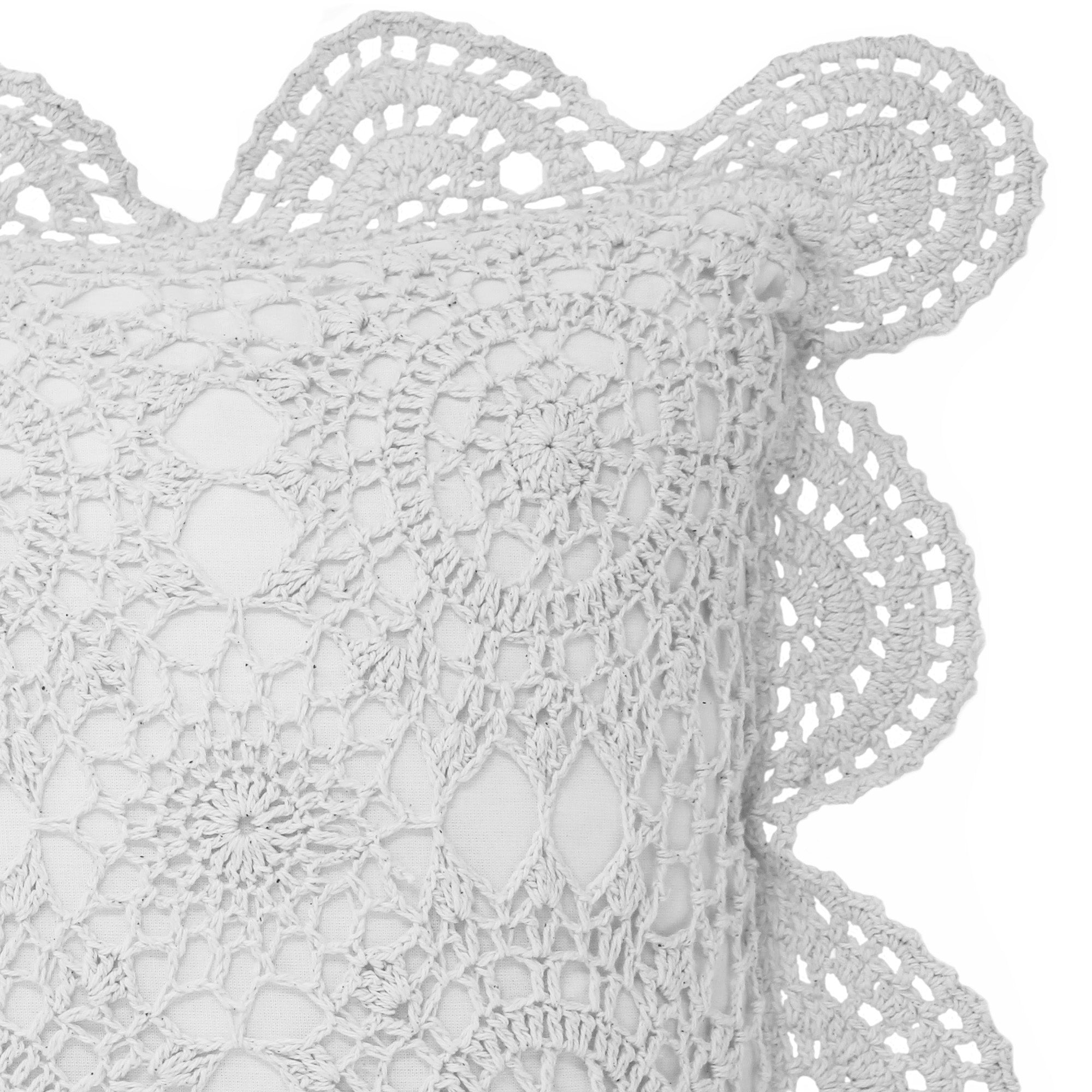 Crochet Cotton Pillow Sham Pairs