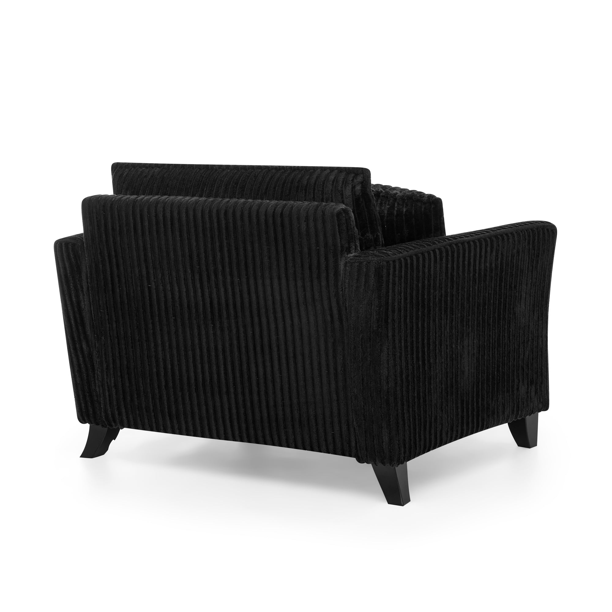 Lazy Sofa Chair with a Backrest - Black
