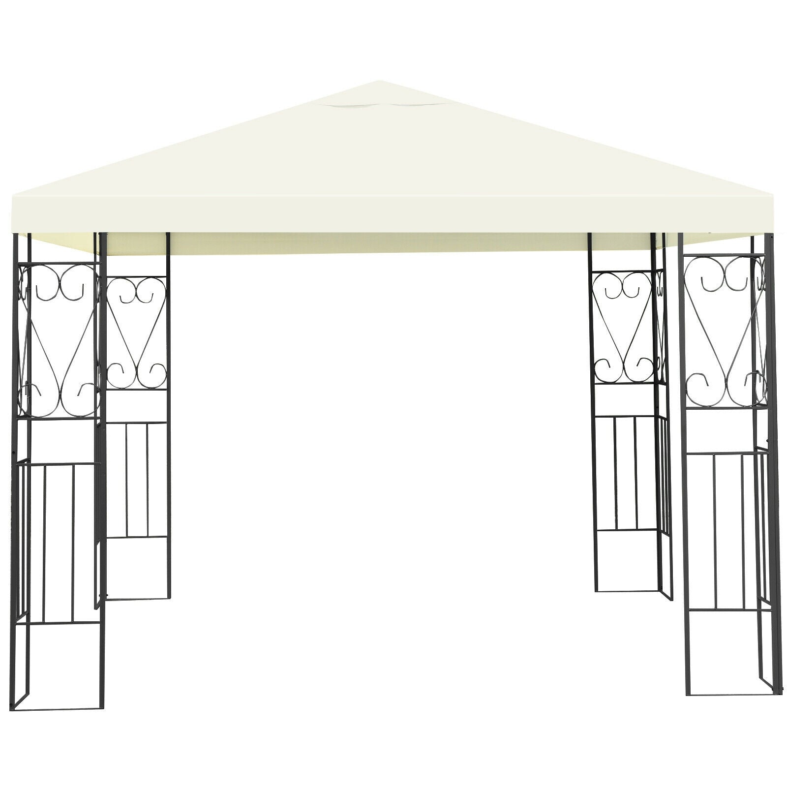 10 x 10 Feet Patio Gazebo, Canopy Tent, Garden Shelter