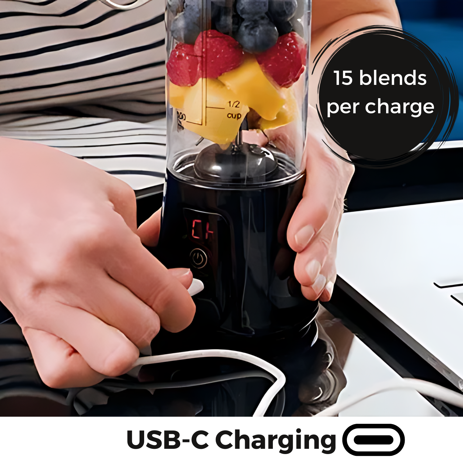 Pro+ Ice Crushing Portable Blender (17oz)
