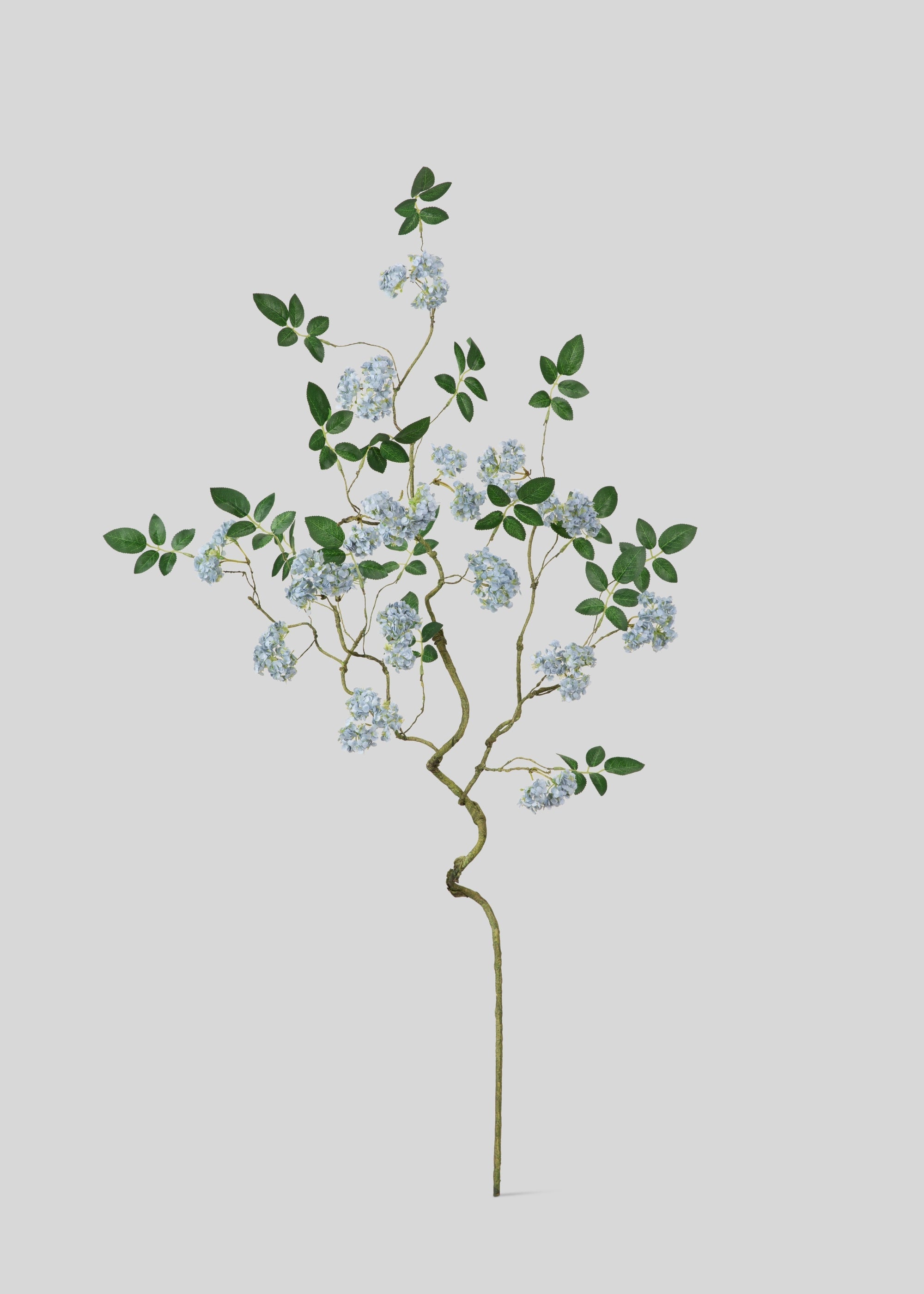 Artificial Spring Blossom Flower Branch in Blue - 41"