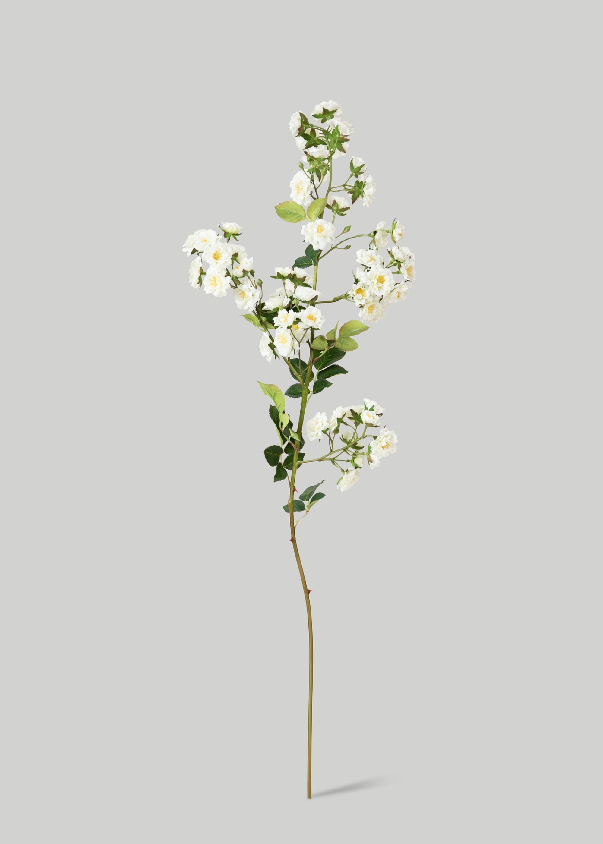 Climbing Fake Roses Branch in Cream White - 33"