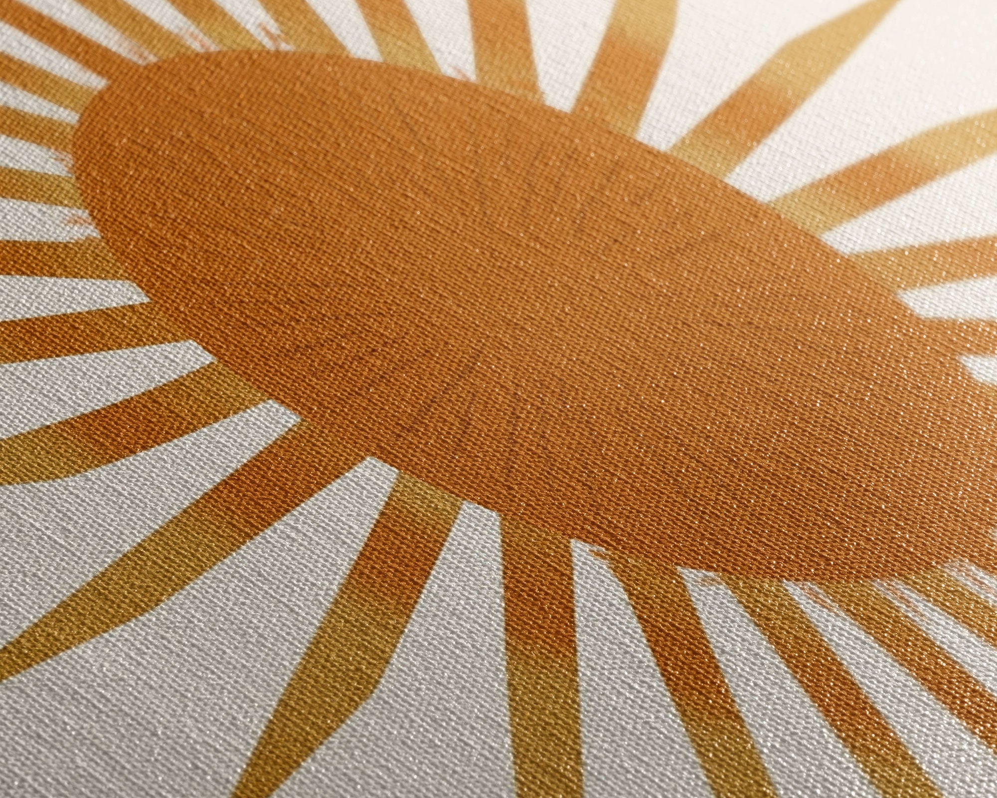 Glamorous Sunburst Wall Art, Framed Canvas Print