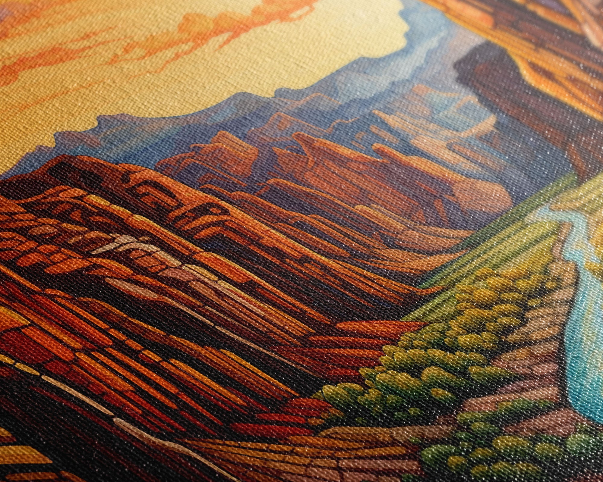 Canyon Art, Canvas Print, 3 Piece Wall Art
