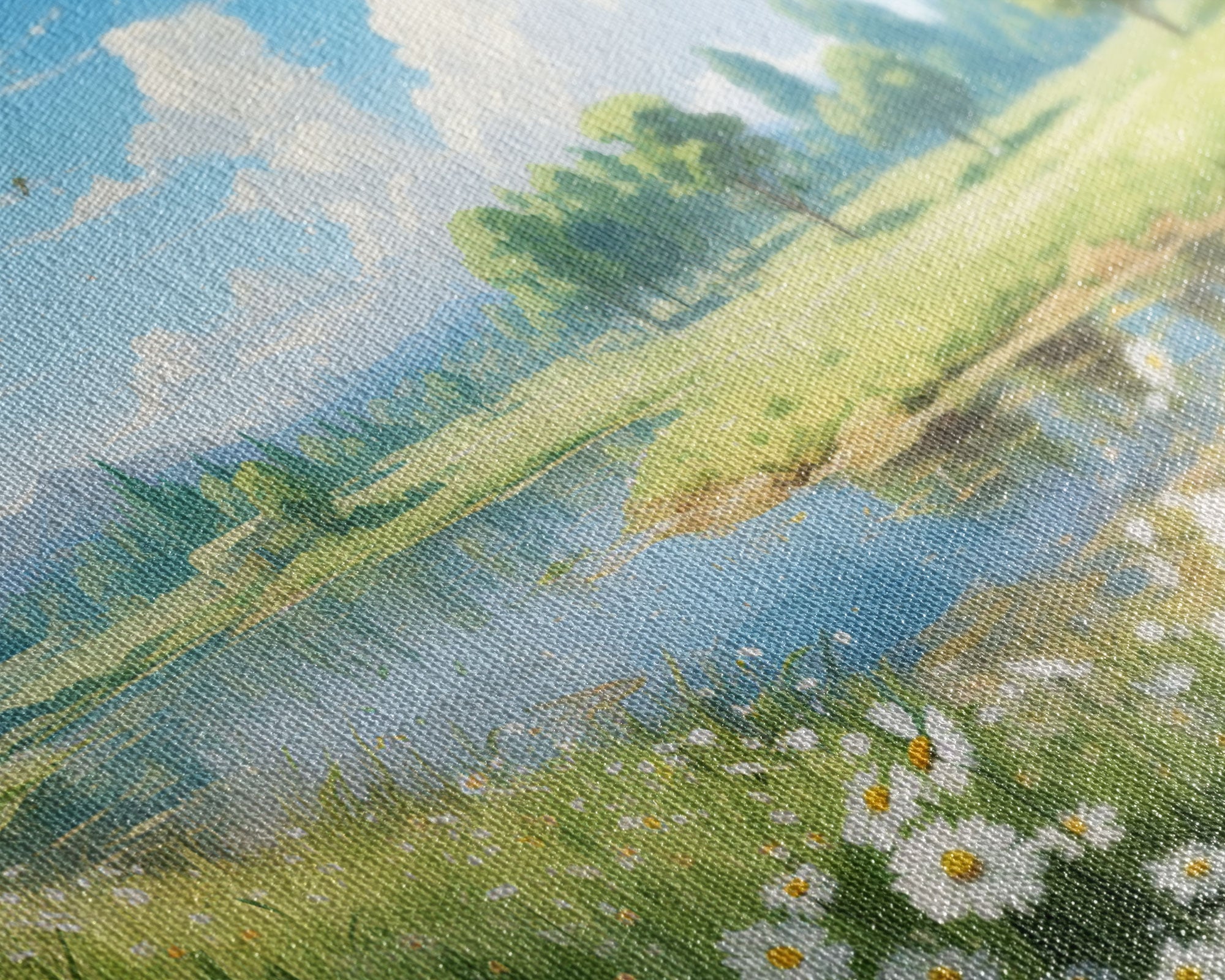 Wildflower Meadow, Canvas Print, 3 Piece Wall Art