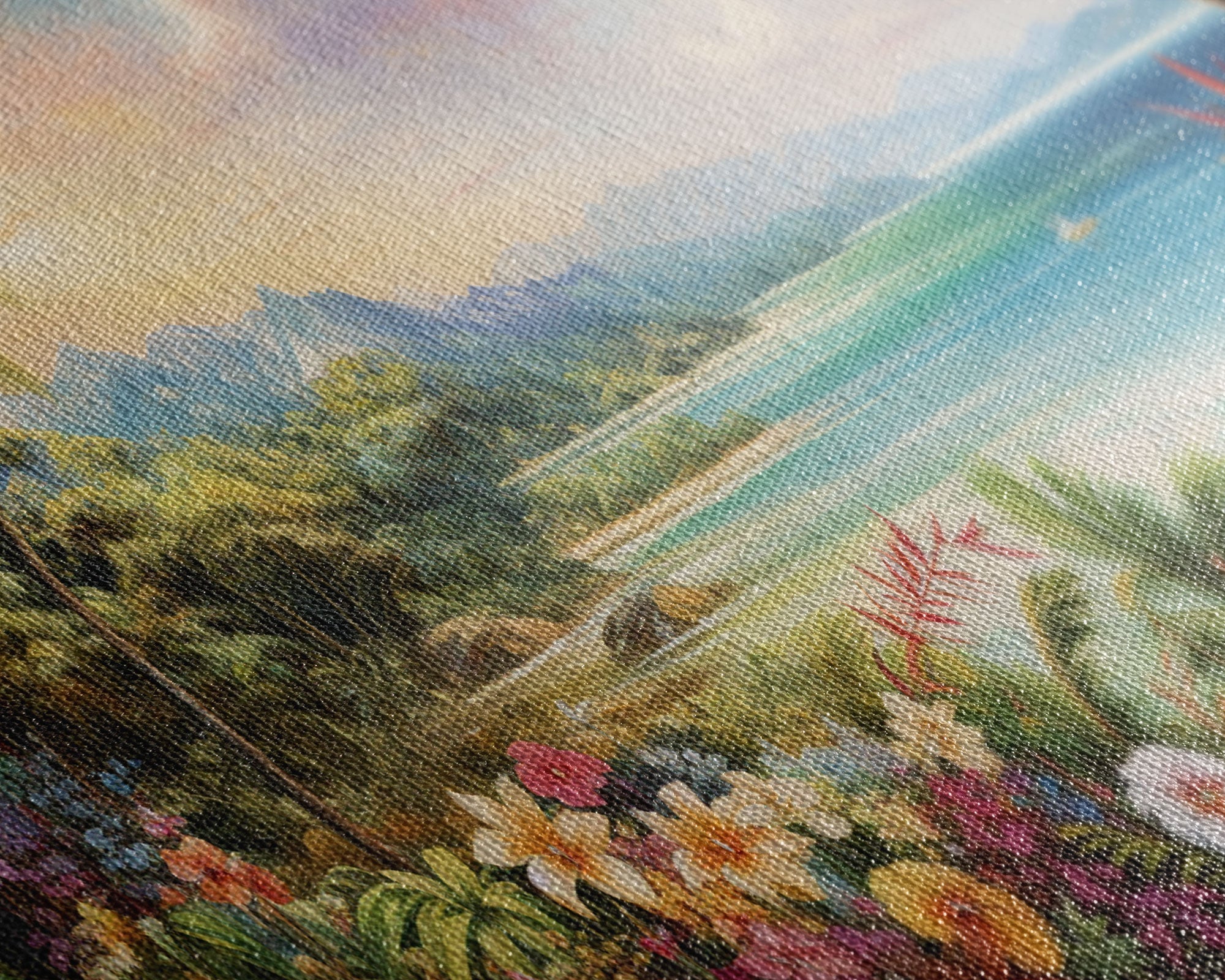 Tropical Wall Art, Canvas Print, Set Of 3 Prints