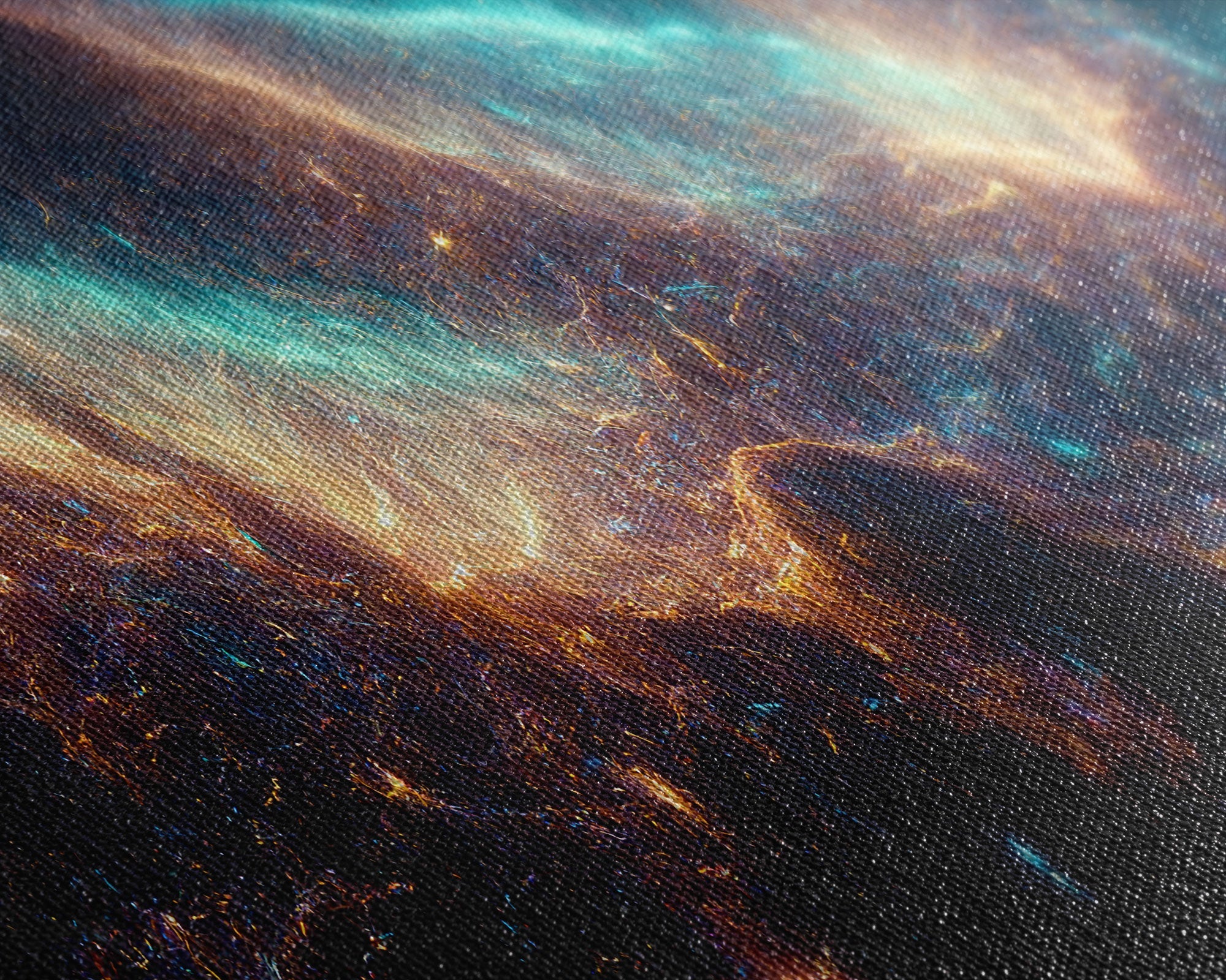 Galaxy of Stars, String Theory, 3 Piece Wall Art, Ready To Hang Canvas Print