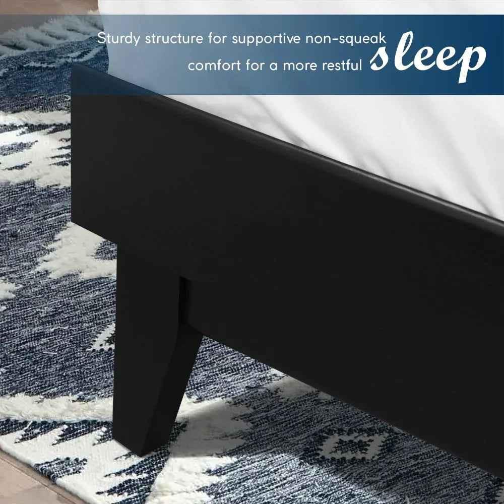 Acacia Aurora Bed Frame & Nightstand Set