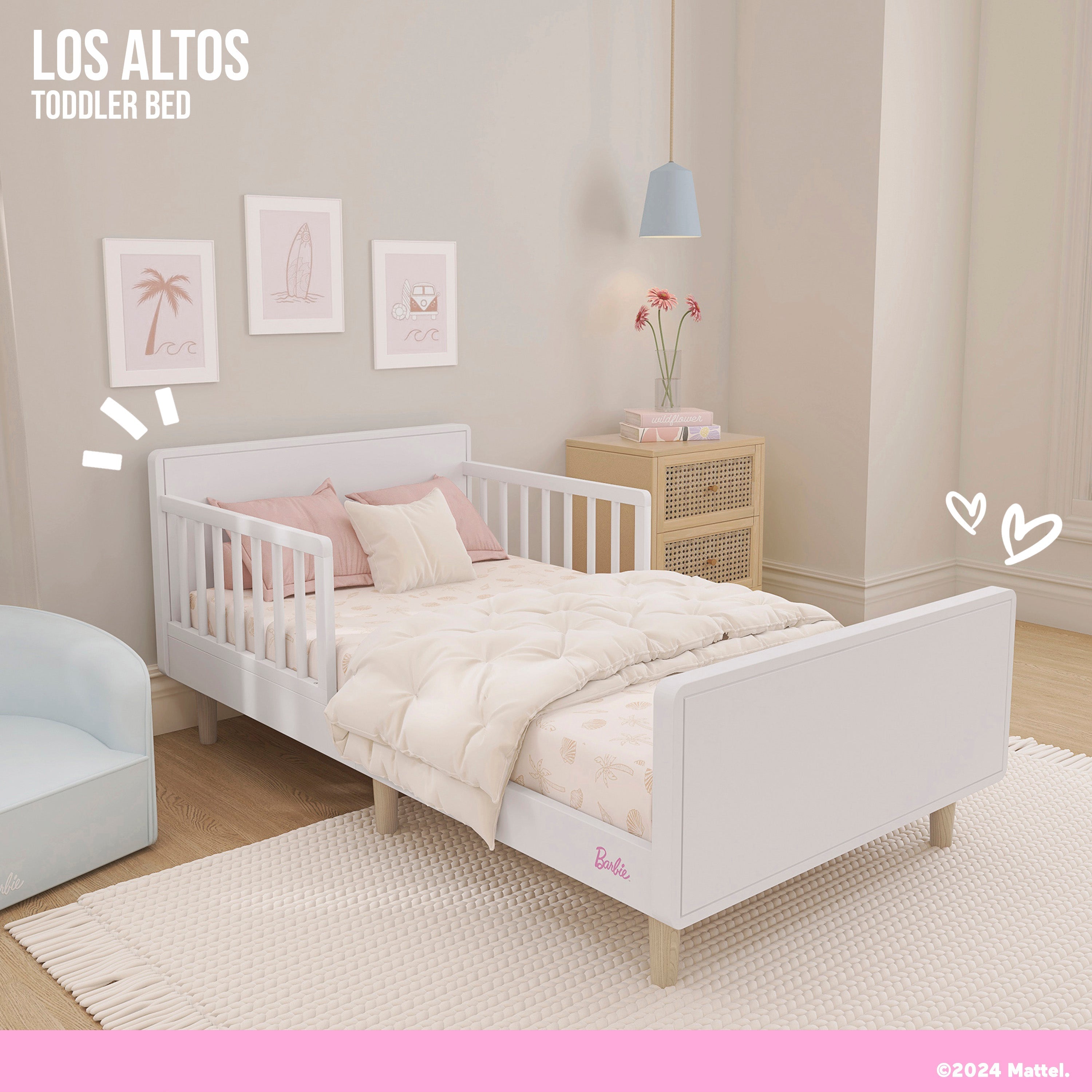 Barbie By Evolur Los Altos Toddler Bed