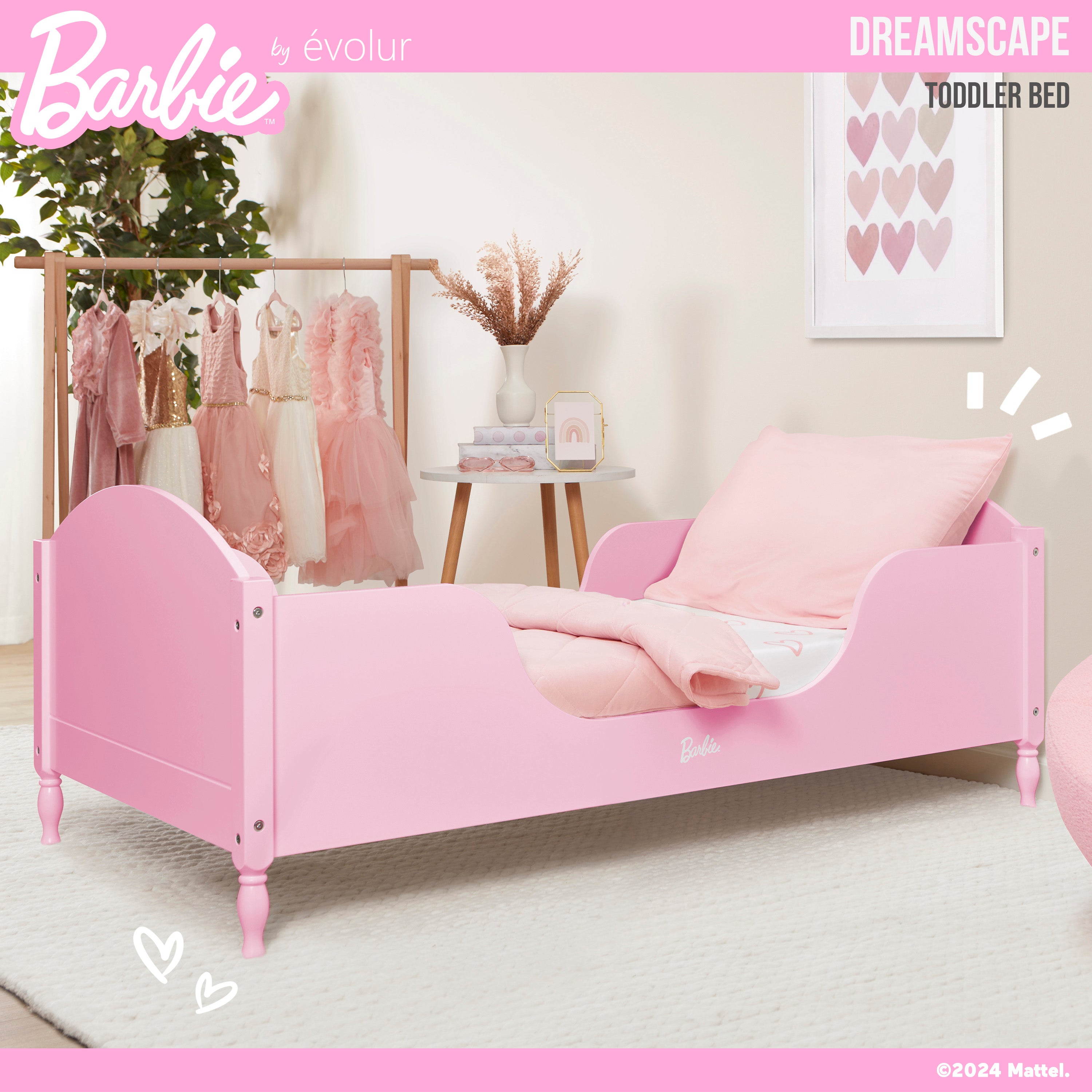 Barbie by Evolur Dreamscape Toddler Bed