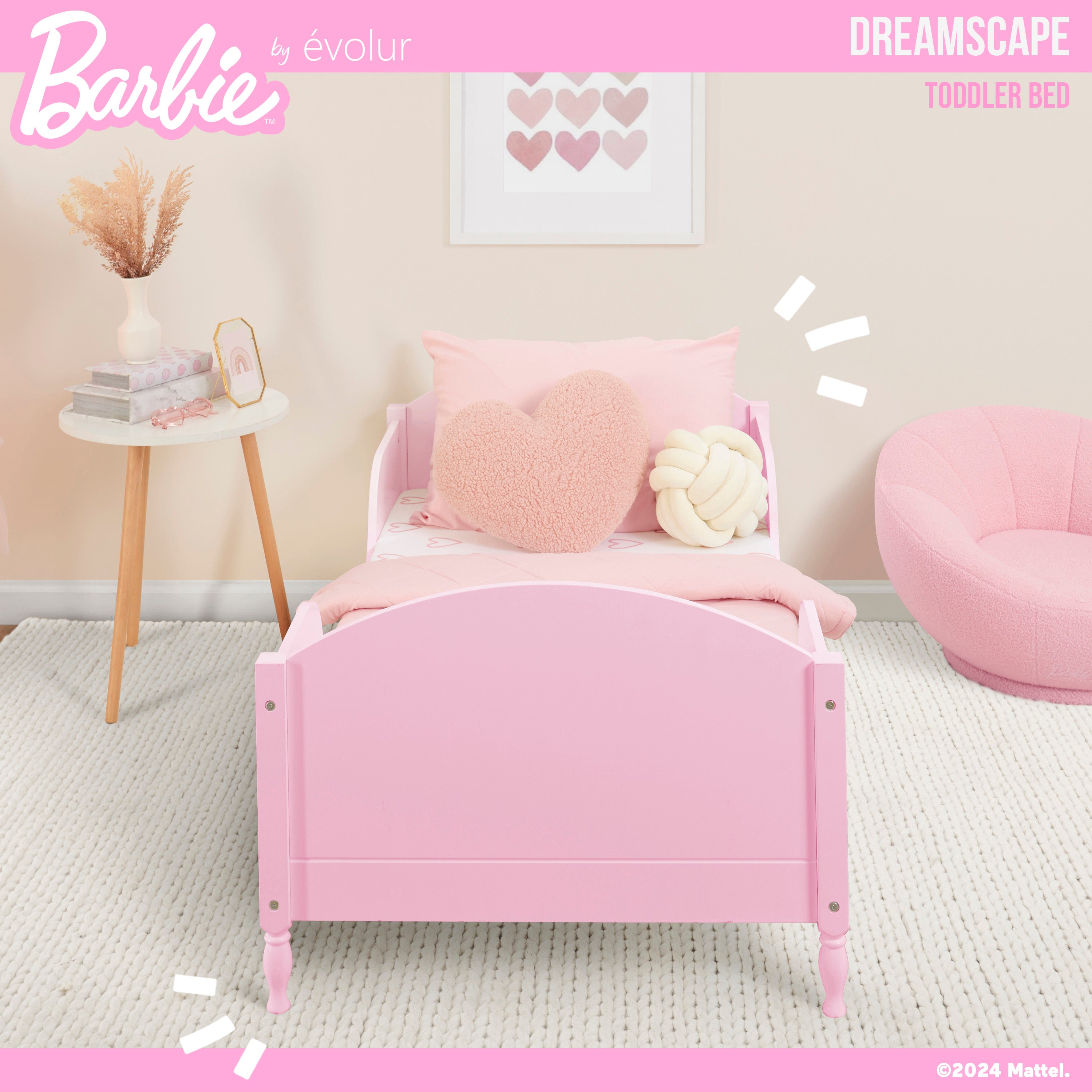 Barbie by Evolur Dreamscape Toddler Bed