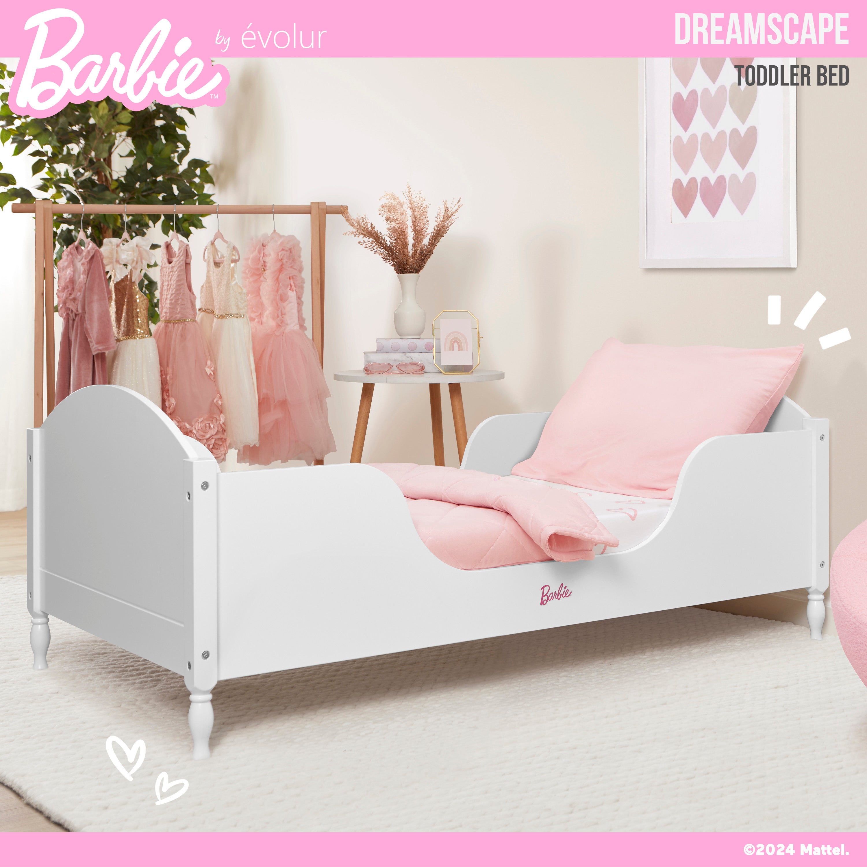 Barbie by Evolur Dreamscape Toddler Bed