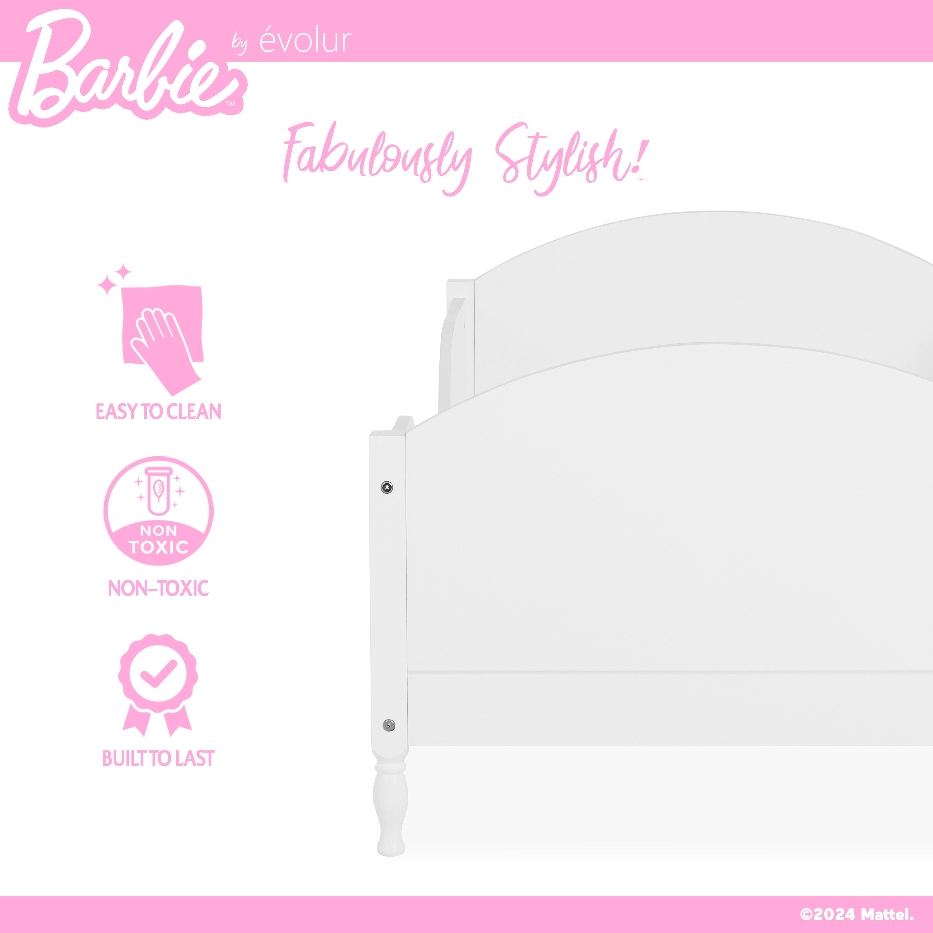 Barbie by Evolur Dreamscape Toddler Bed