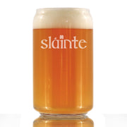 Slainte - Irish Cheers - Beer Can Pint Glass - St Patricks Day - 16 oz