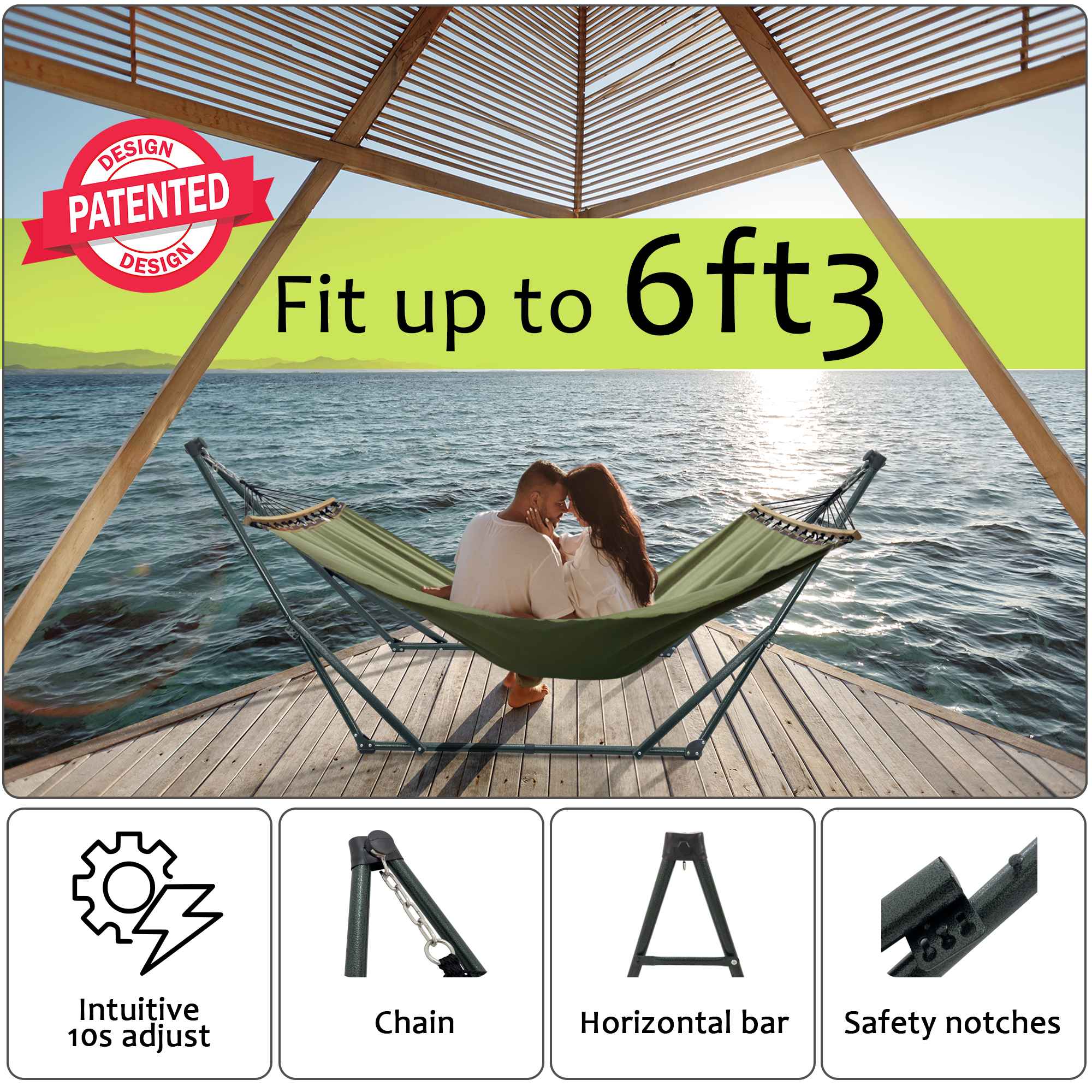 Tranquillo Universal Canvas Hammock - Medium Size