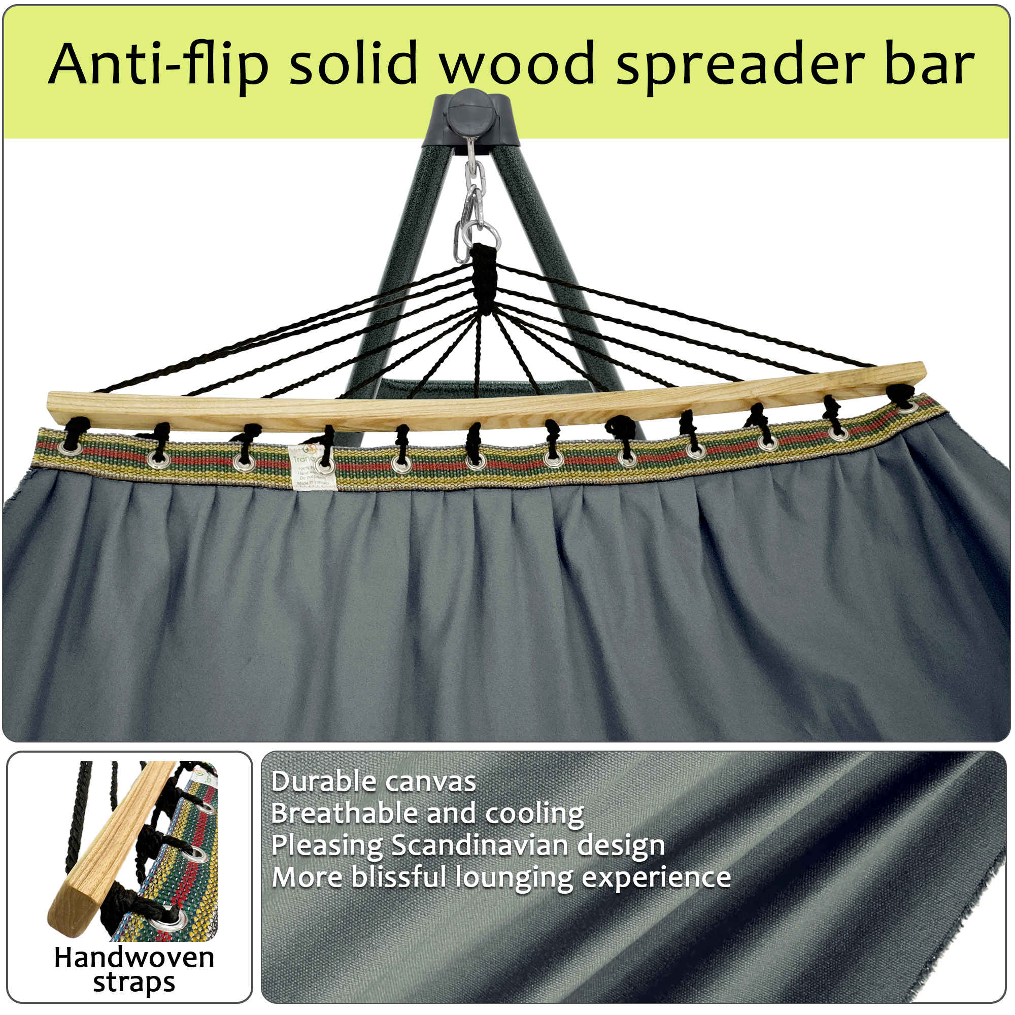 Tranquillo Universal Canvas Hammock - Medium Size
