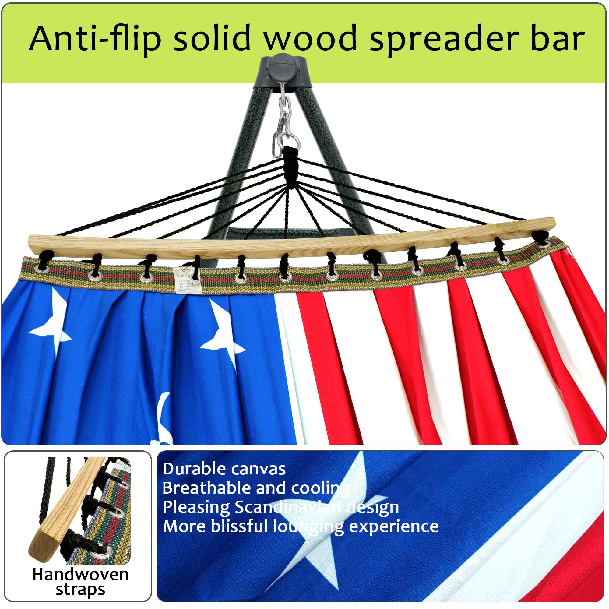 Tranquillo Universal Canvas Hammock - Medium Size