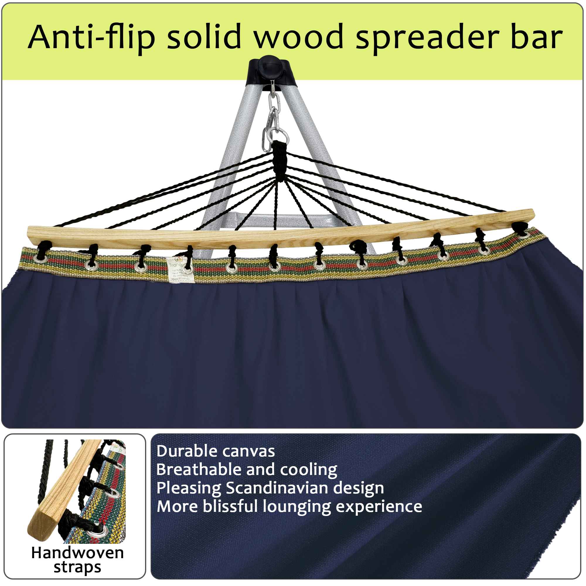 Tranquillo Universal Canvas Hammock - Medium Size