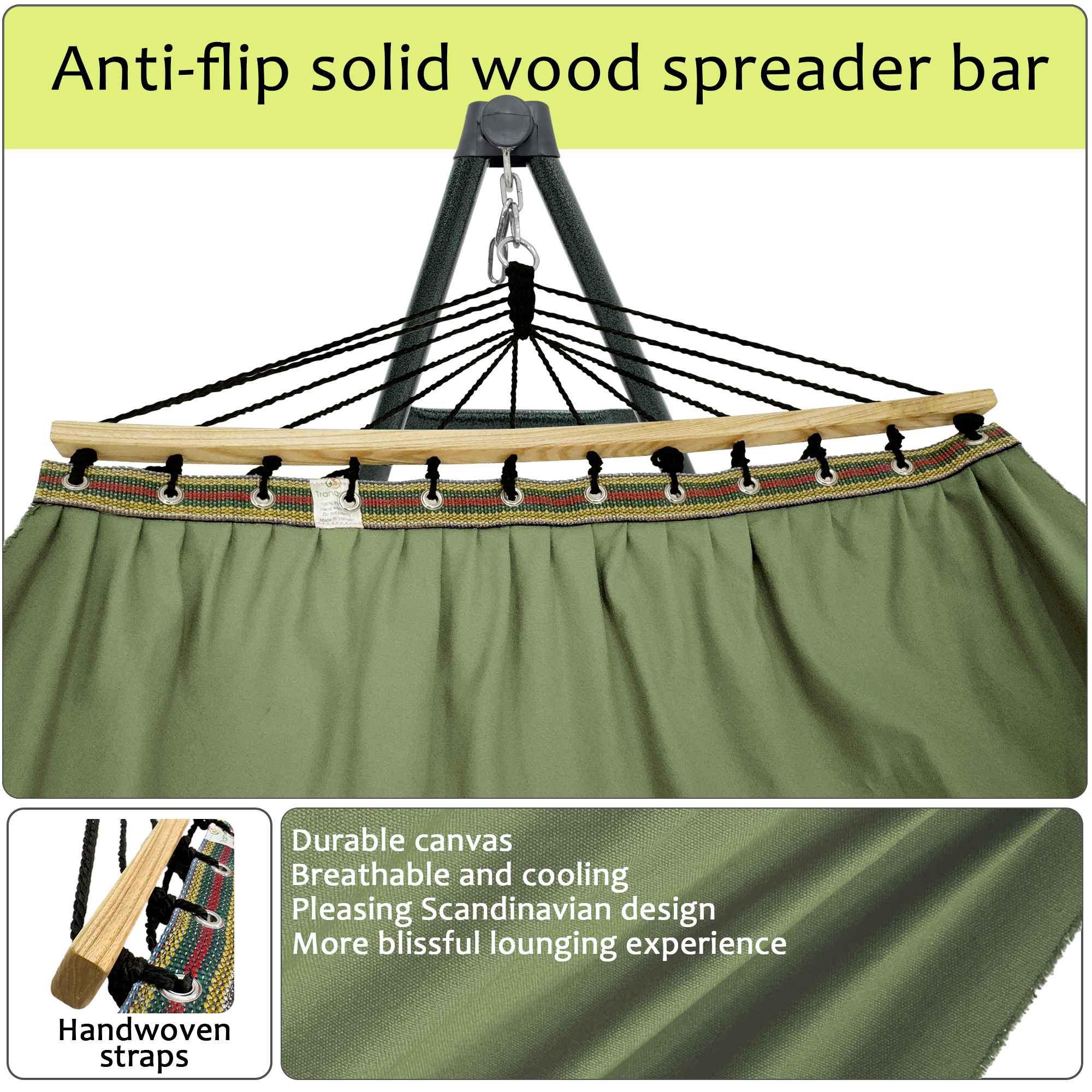 Tranquillo Universal Canvas Hammock - Medium Size