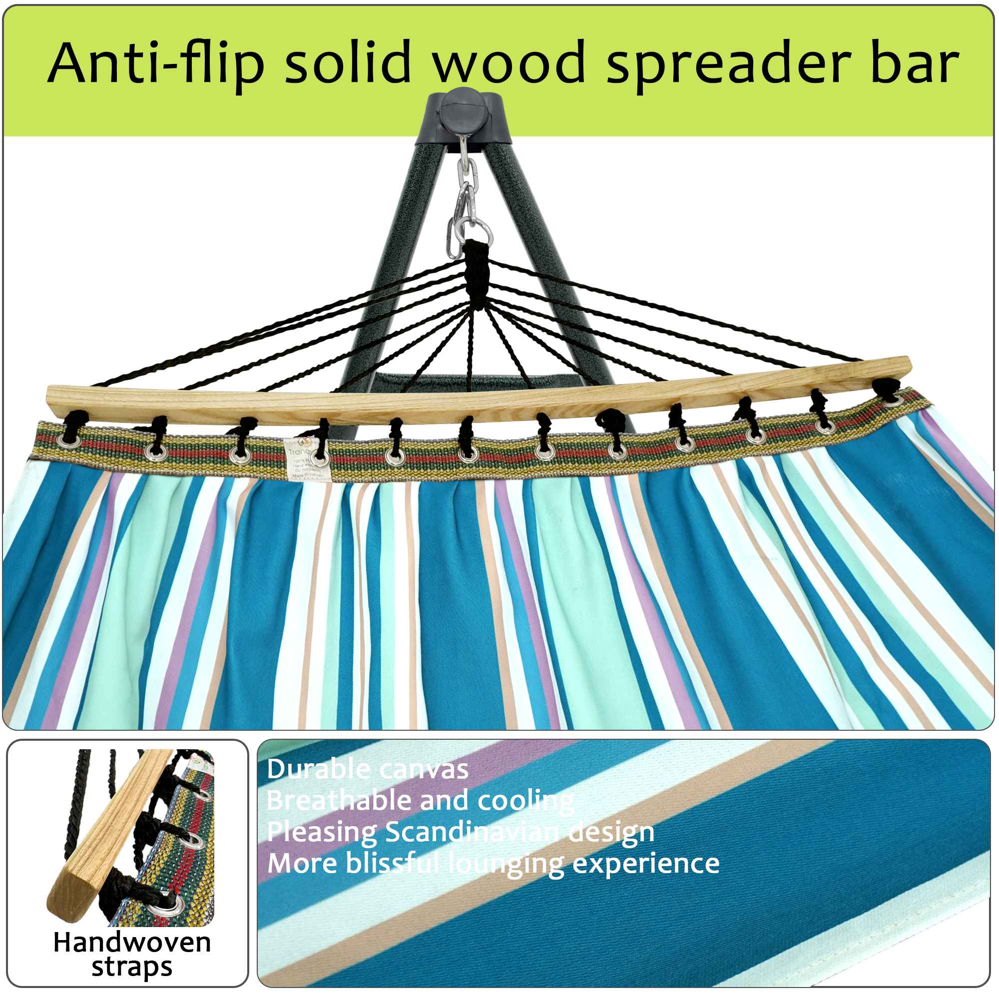 Tranquillo Universal Canvas Hammock - Medium Size
