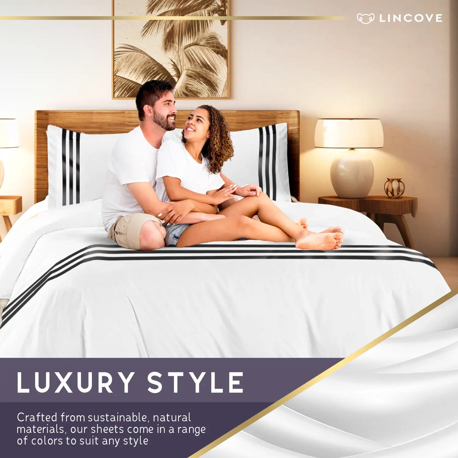 Tropez 100% Cotton Duvet Cover Set