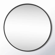 Round 32-inch Wall Mirror in Black - Bathroom Mirror